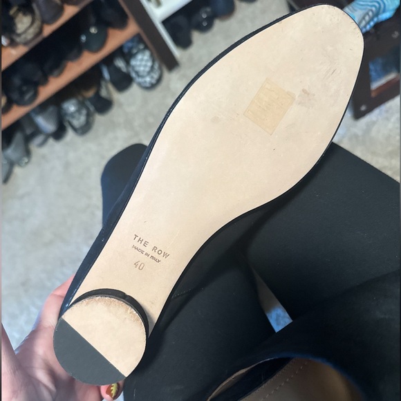 THE ROW | Soft Suede Loafers in Black | Made in Italy | EU Size 40 US Size 9-9.5 - Picture 7 of 7